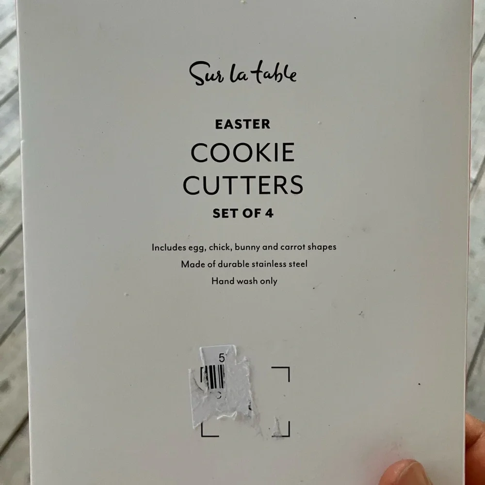 Set of 4 Silver Cookie Cutters